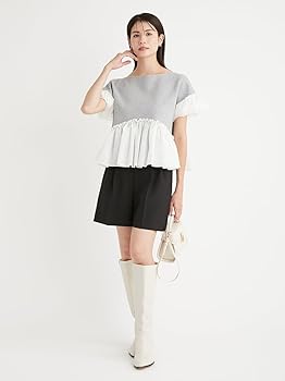 袖バルーンデザインカットソー Amazon | [セルフォード] 袖バルーンデザインカットソー
